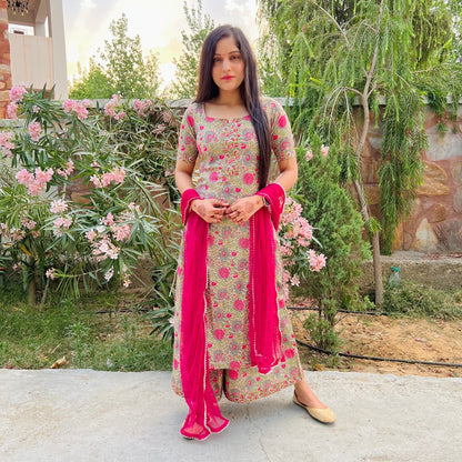 Gulabo Handblock Suit Set