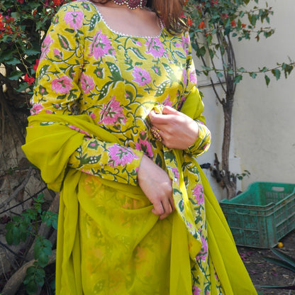 Bagh Handblock Cotton Suit Set