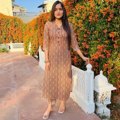 Tribal Printed Kurta Set