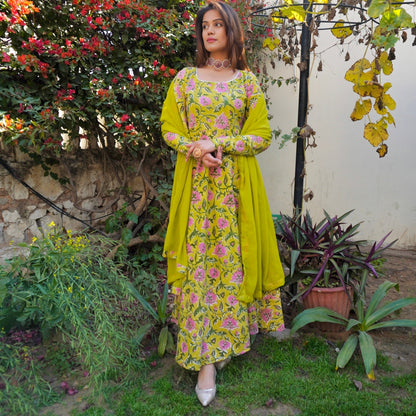 Bagh Handblock Cotton Suit Set