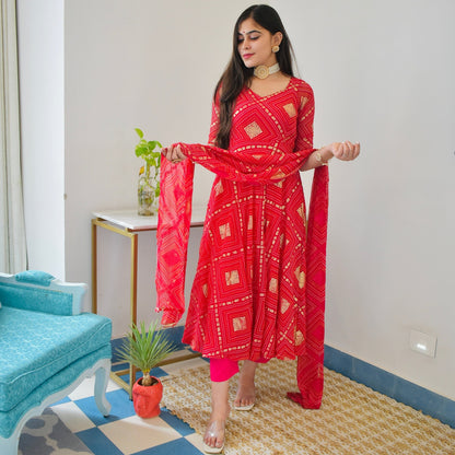 Rani Bhandej Foil Suit Set