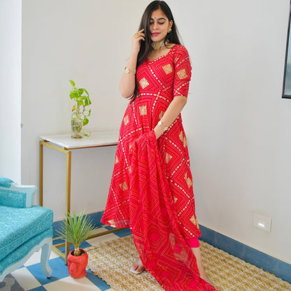 Rani Bhandej Foil Suit Set