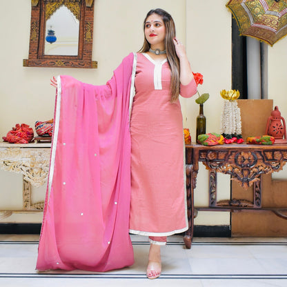 Blush Lurex Suit Set