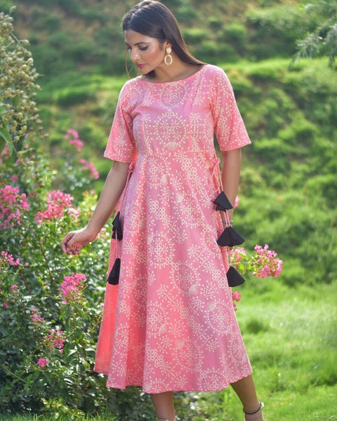 Pink Bhandej Tassel Dress