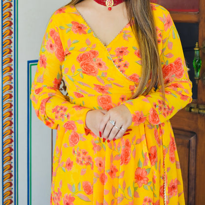 Turmeric Floral Suit Set