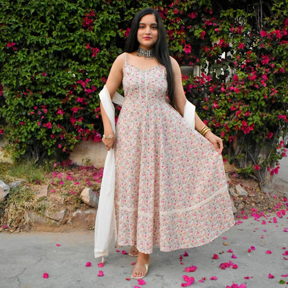 Ivory Dandelion Cotton Suit Set