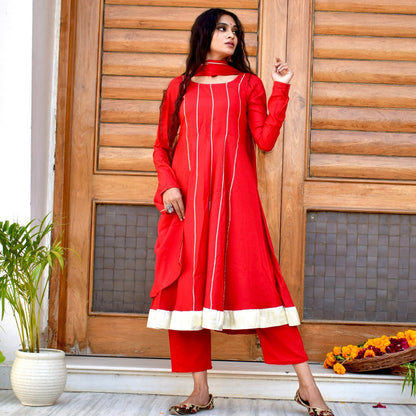 Red Berry Suit Set