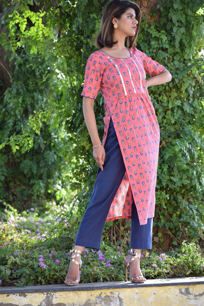 Pink Bagh Kurta Set