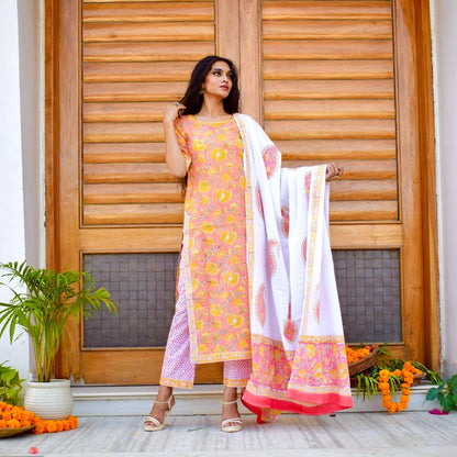 Sunshine Handblock Suit Set
