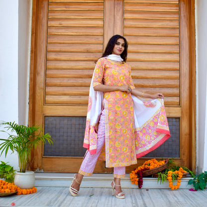 Sunshine Handblock Suit Set