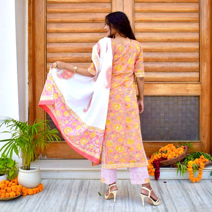 Sunshine Handblock Suit Set