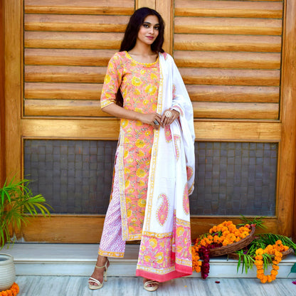 Sunshine Handblock Suit Set
