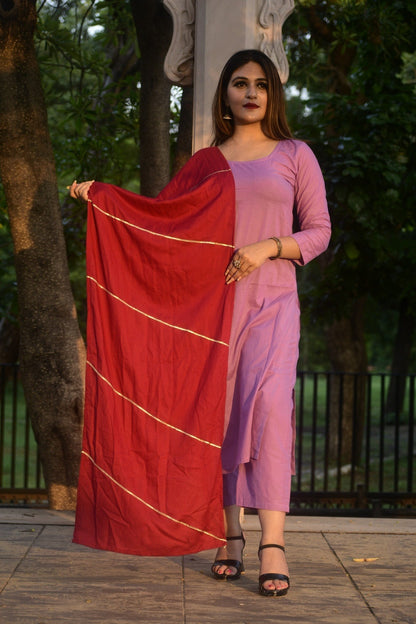 Lavender Ethnic Suit Set