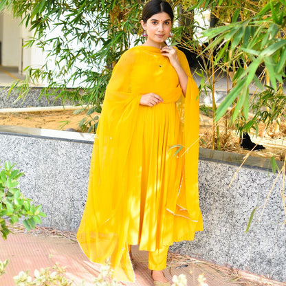 Yellow Mirror Suit Set