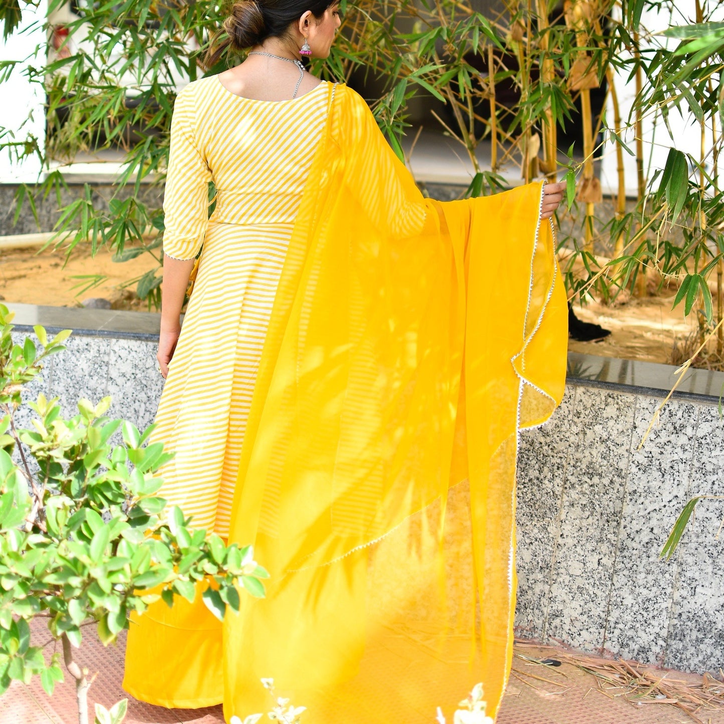 Yellow Leharia Sharara Suit Set
