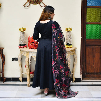 Black Festive Suit Set