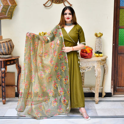 Olive Festive Suit Set