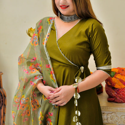 Olive Festive Suit Set
