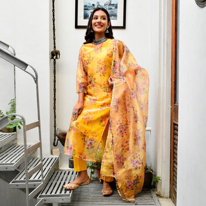 Honey Floral Suit Set