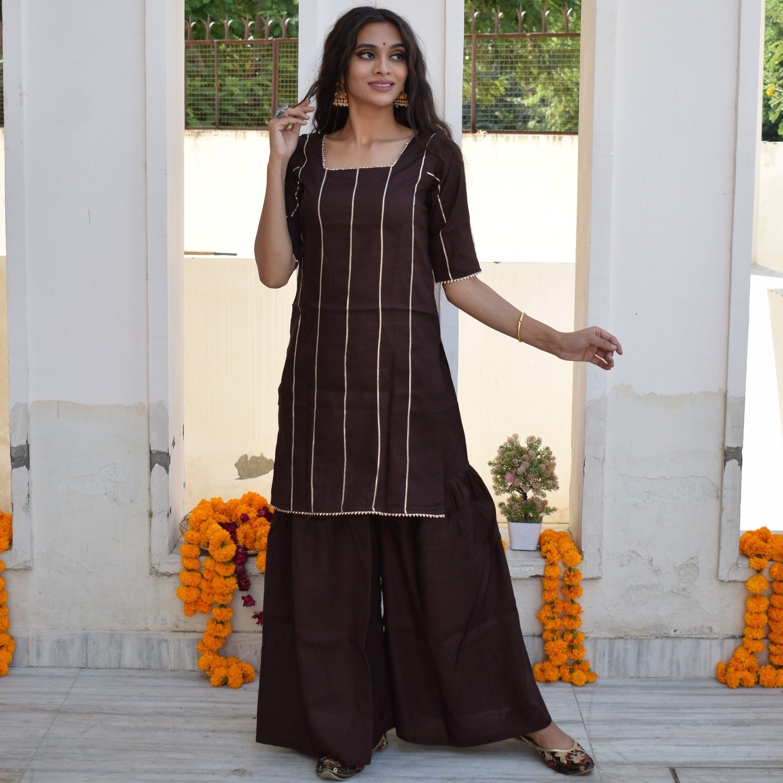 Brunette Kurta Set