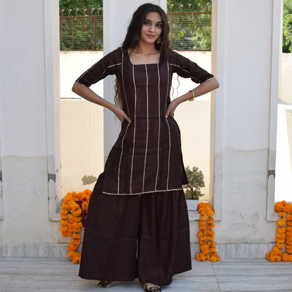 Brunette Kurta Set