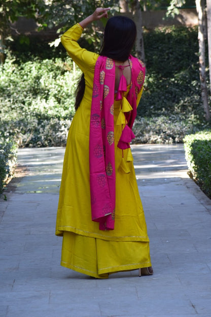 Lime Pink Suit Set