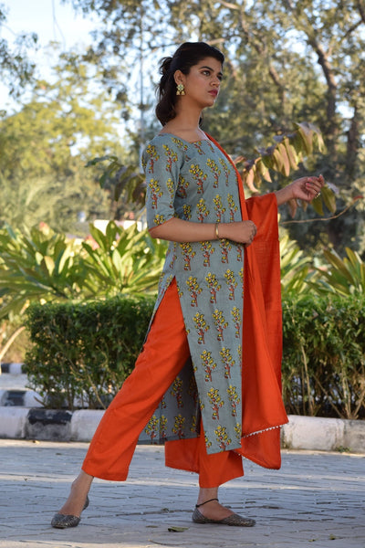 Teel Floral Suit Set