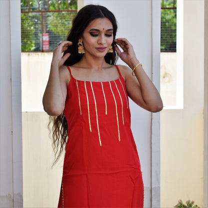 Fairytale Red Kurta Set