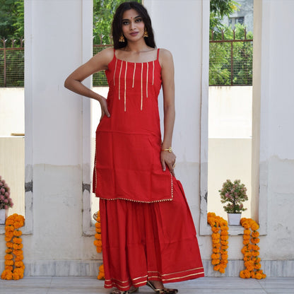 Fairytale Red Kurta Set