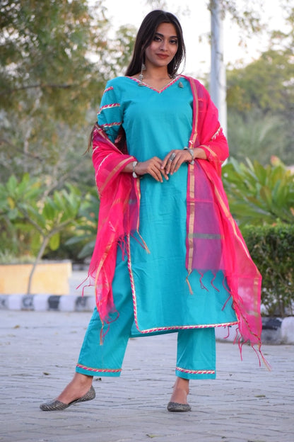 Teel Pink Suit Set