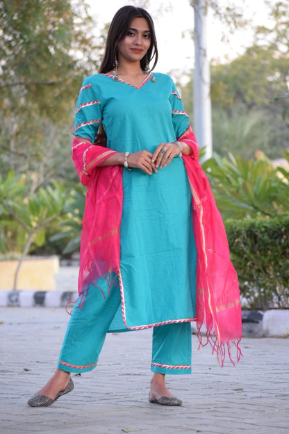 Teel Pink Suit Set