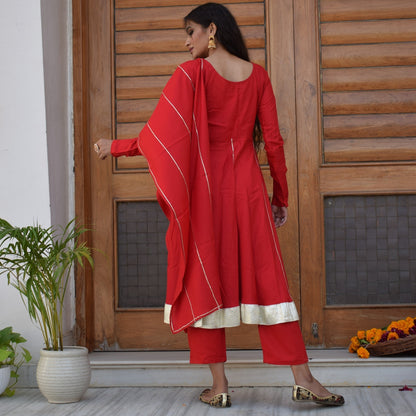 Red Berry Suit Set