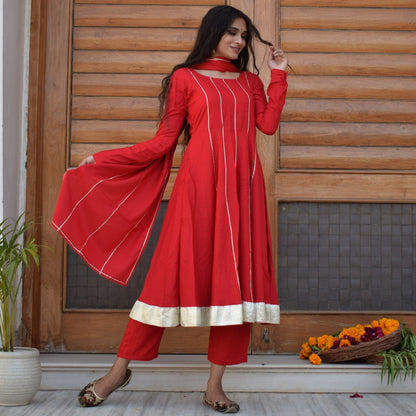 Red Berry Suit Set