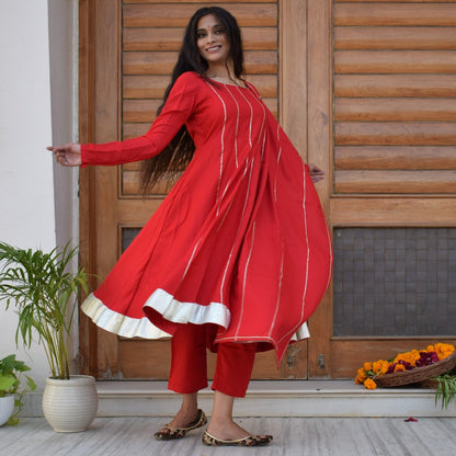 Red Berry Suit Set