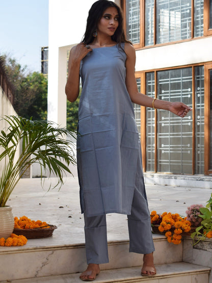 Powder Blue Kurta Set