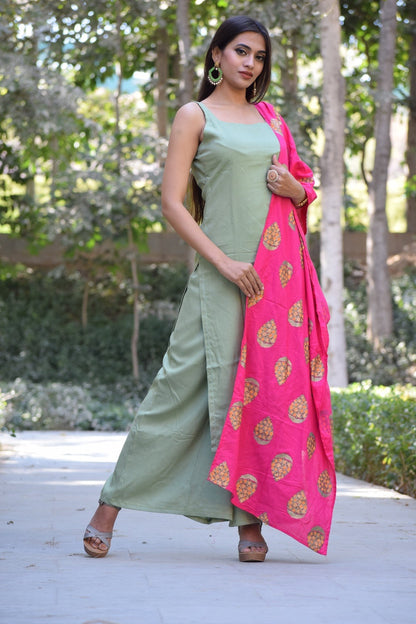 Mint Pink Foil Suit Set