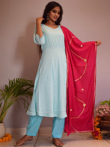 Sky Blue Suit Set
