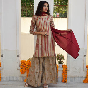 Sunset Foil Sharara Set