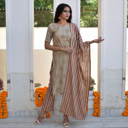 Honey Gold Foil Suit Set