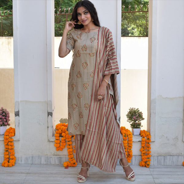 Honey Gold Foil Suit Set