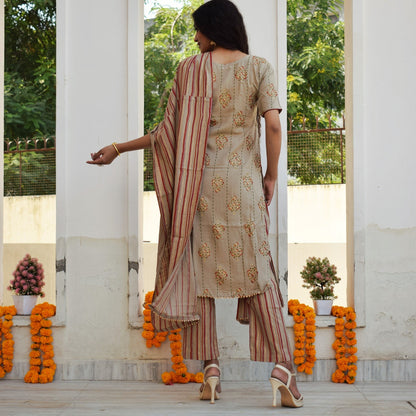 Honey Gold Foil Suit Set