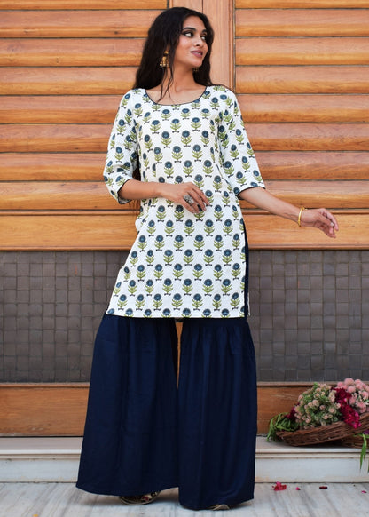 Spring Blue Kurta Set