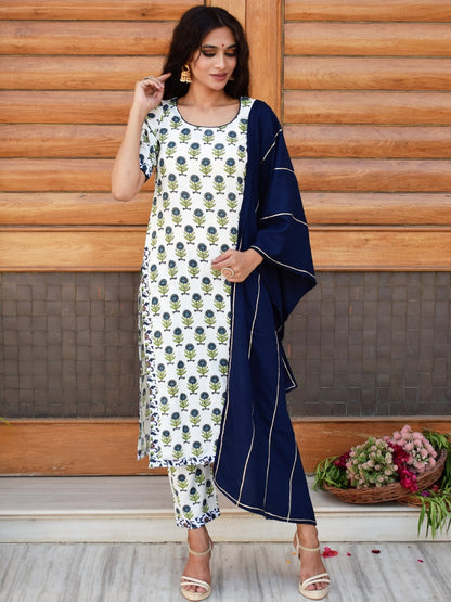 Faience Cotton Suit Set