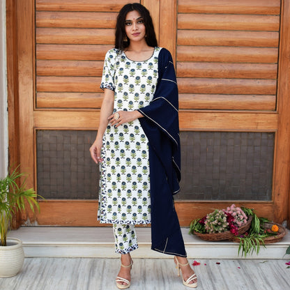 Faience Cotton Suit Set