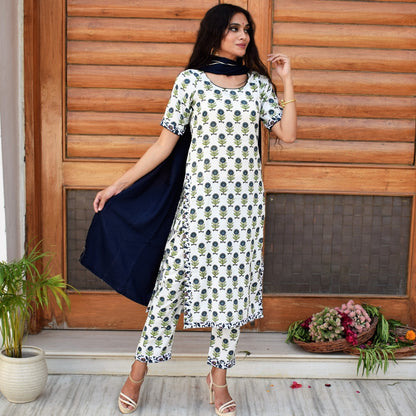 Faience Cotton Suit Set