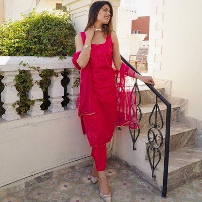 Priti Chikankari Suit Set