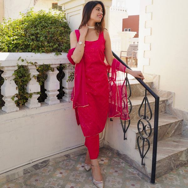 Priti Chikankari Suit Set