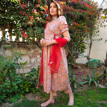 Anokhi Handblock Cotton Suit Set