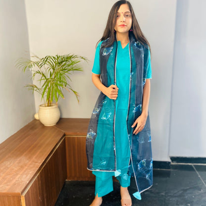 Teel Handpainted Suit Set
