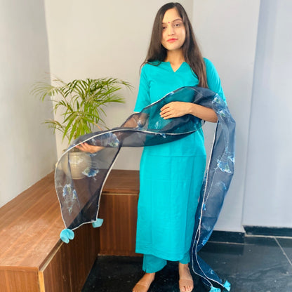 Teel Handpainted Suit Set